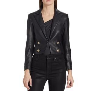 Generation Love Penn Vegan Leather Blazer Sz XL NWT Tailored Cropped Silhouette